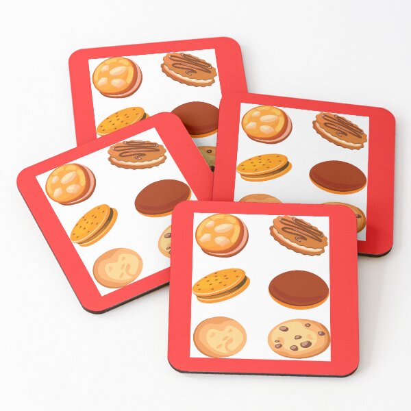 Item preview, four types of cookies on a white background designed and sold by Zhanna Lenivaya.