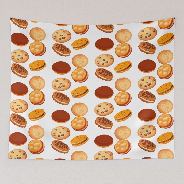 Item preview, four types of cookies on a white background designed and sold by Zhanna Lenivaya.
