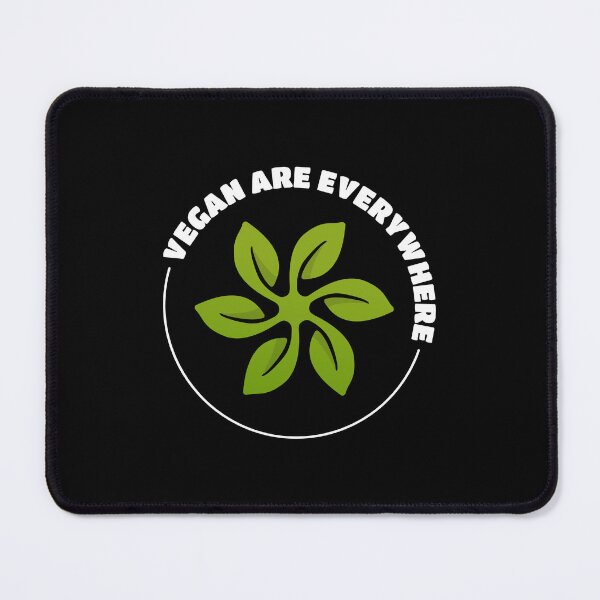 Item preview, Vegan Are Everywhere | Green Leaf Turbine | White Green on Black designed and sold by Teenker.