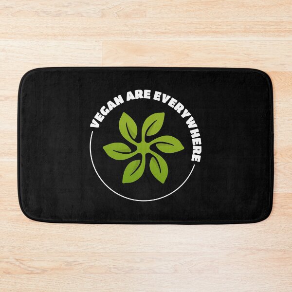 Item preview, Vegan Are Everywhere | Green Leaf Turbine | White Green on Black designed and sold by Teenker.