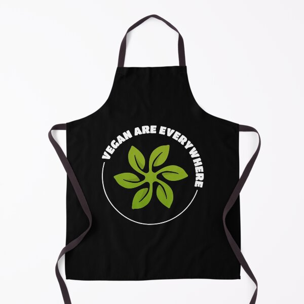 Item preview, Vegan Are Everywhere | Green Leaf Turbine | White Green on Black designed and sold by Teenker.
