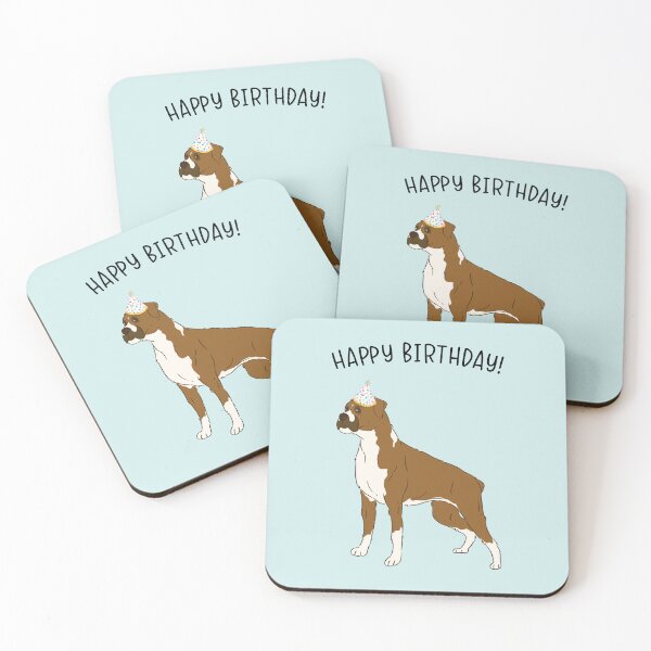 Item preview, Boxer Dog Happy Birthday designed and sold by thepawster.