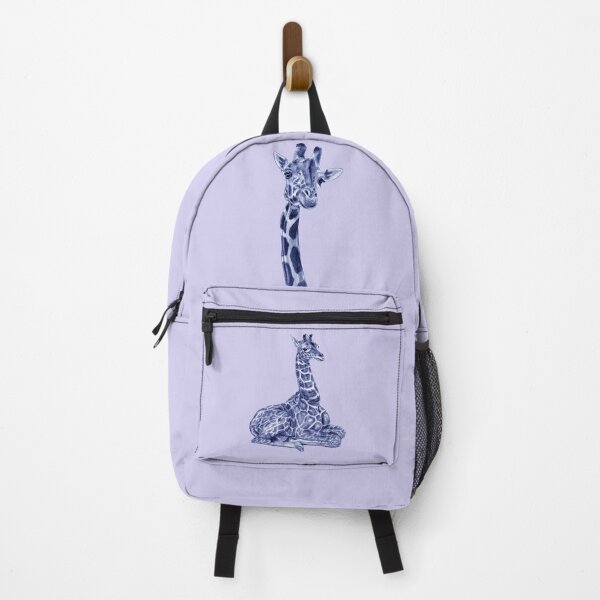 Item preview, Lying giraffe - blue colorized version designed and sold by SylvieG18.