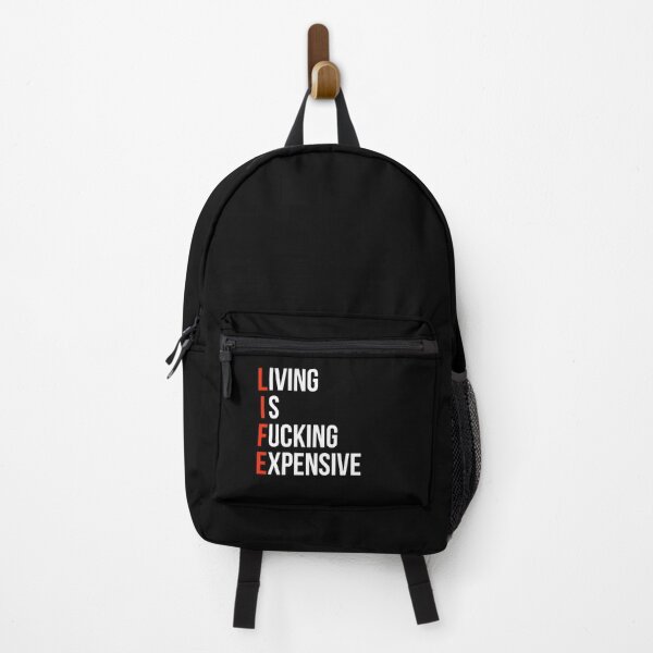 Item preview, Living is fucking expensive. | Funny life pun | designed and sold by Tarun Bisht.