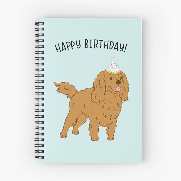 Item preview, Ruby Cavalier King Charles Spaniel Cavie Dog Happy Birthday designed and sold by thepawster.