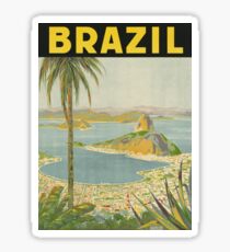1940er Jahre Gemälde von Brasilien Sticker