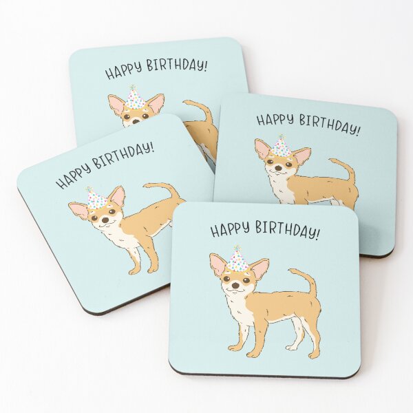 Item preview, Cream Chihuahua Dog Happy Birthday designed and sold by thepawster.