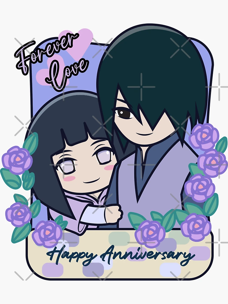 SasuHina Romance Jounin Era Sticker for Sale by TheMochiBox