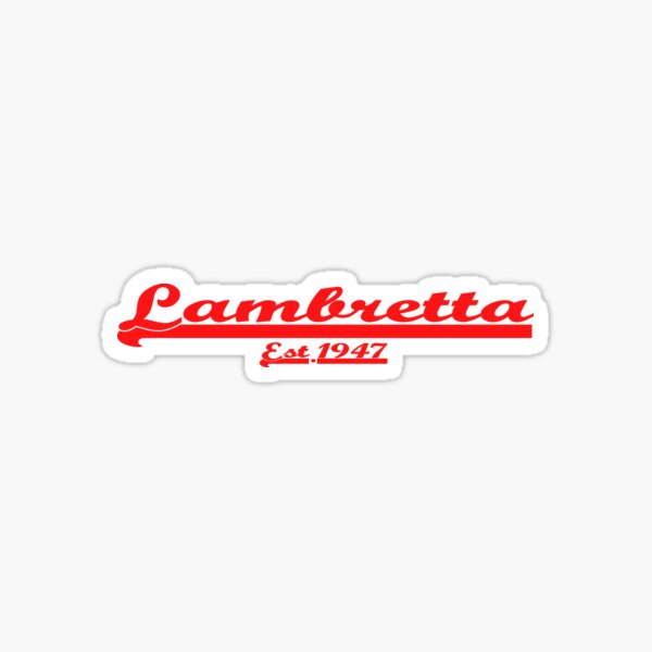 Lambretta Gp Stickers : Saddles Black Imitation Leather With Lambretta Innocenti Rear Script.