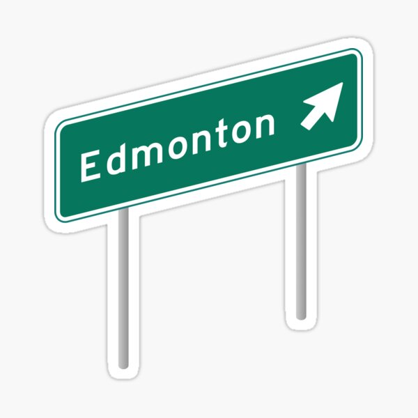 "Edmonton" Sticker for Sale by WordsMaps Redbubble