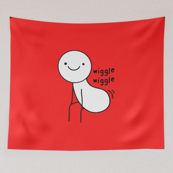 Item preview, Wiggle wiggle meme funny designed and sold by Mindy Bubble.