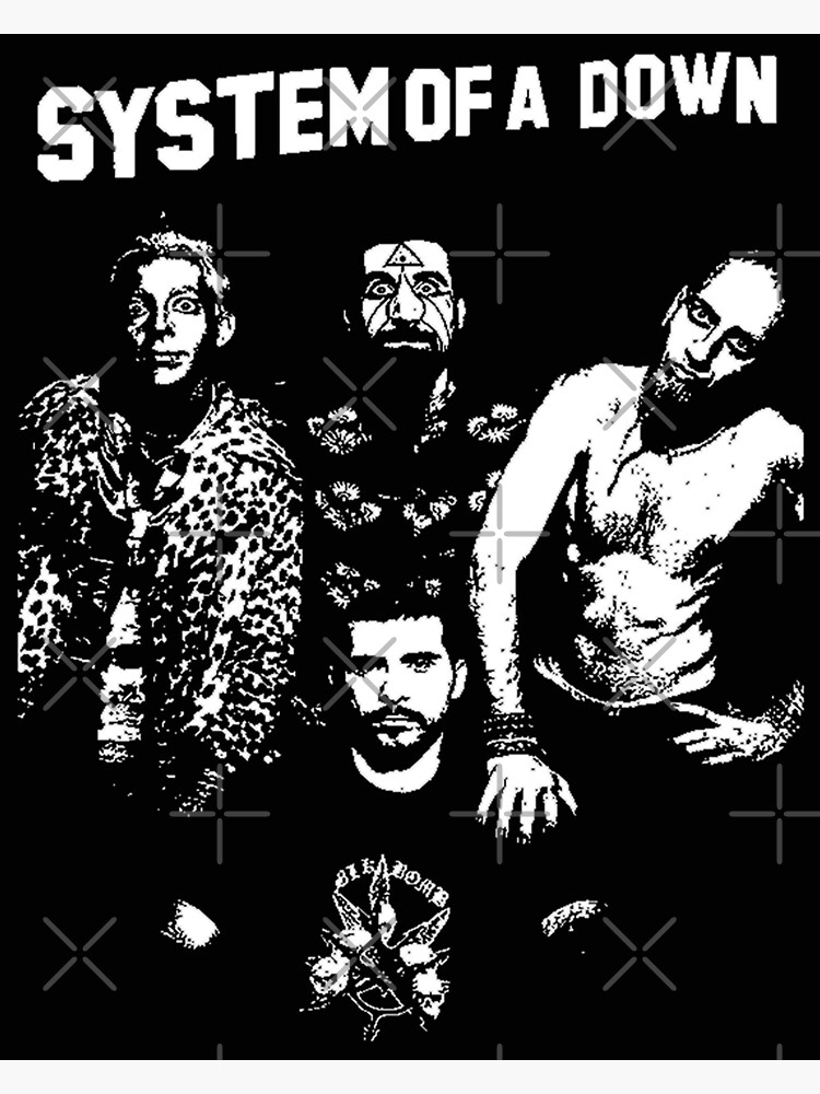 System Of Down Poster For Sale By Cambrivor Redbubble   Flat,750x,075,f Pad,750x1000,f8f8f8 