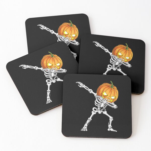 Item preview, Halloween Dabbing Skeleton Scary Pumpkin Jack O Lantern designed and sold by MalloWilli.
