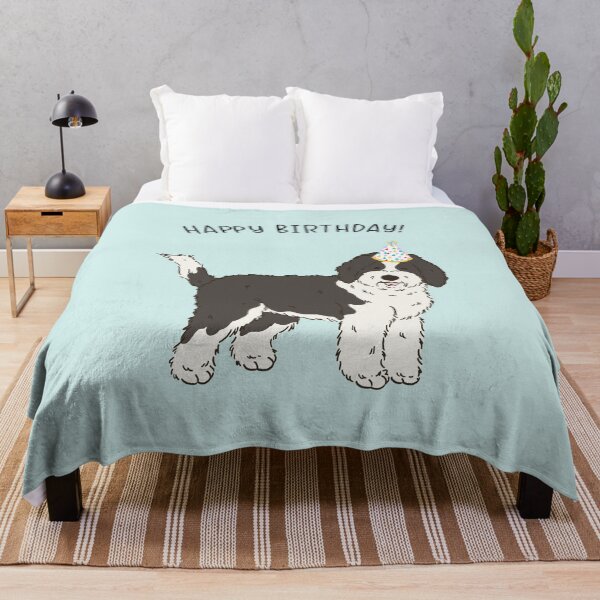 Item preview, Sheepadoodle Sheeppoo Doodle Dog Happy Birthday designed and sold by thepawster.