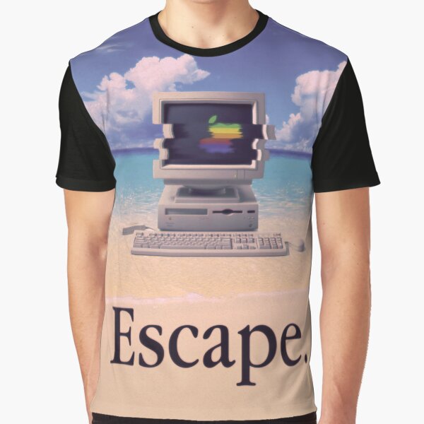 Vaporwave Macintosh Graphic T-Shirt