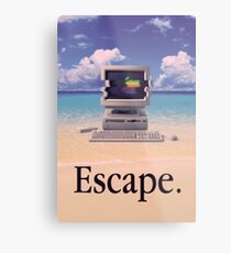Lienzo metálico Vaporwave Macintosh