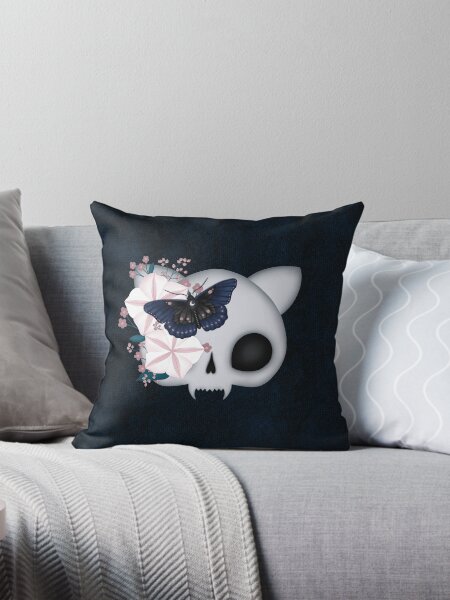 Aperçu de l'œuvre Crâne de chat mignon Moonflower créée et vendue par bullfly7.