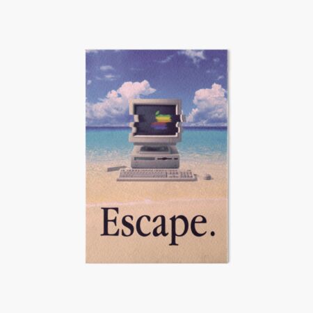 Vaporwave Macintosh Art Board Print