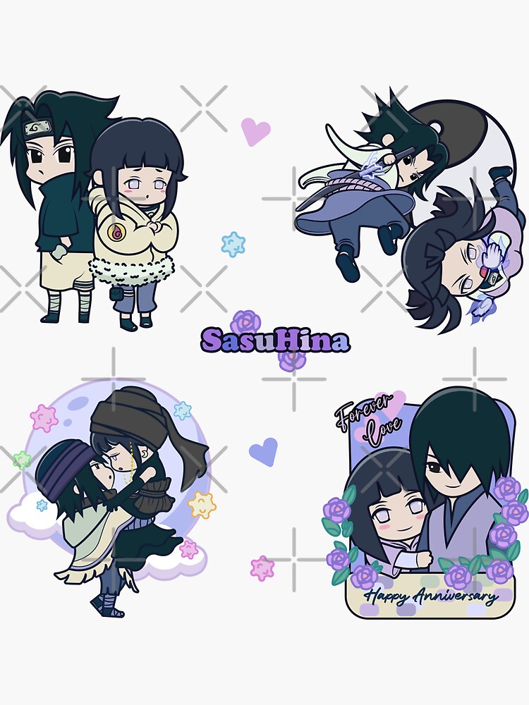 SasuHina Romance Jounin Era Sticker for Sale by TheMochiBox