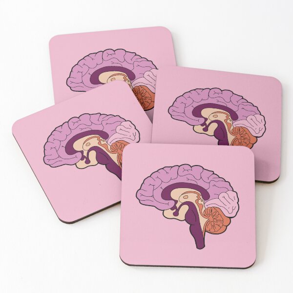 Item preview, Anatomical brain - purple and orange colors designed and sold by Preslava Genova.