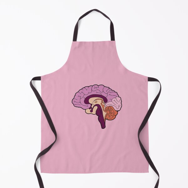 Item preview, Anatomical brain - purple and orange colors designed and sold by Preslava Genova.