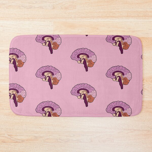 Item preview, Anatomical brain - purple and orange colors designed and sold by Preslava Genova.
