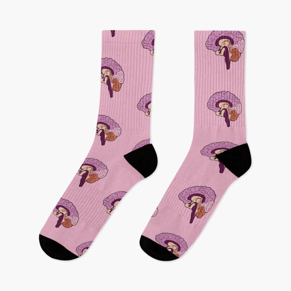 Item preview, Anatomical brain - purple and orange colors designed and sold by Preslava Genova.