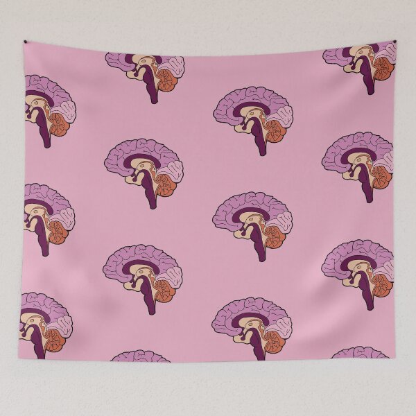 Item preview, Anatomical brain - purple and orange colors designed and sold by Preslava Genova.