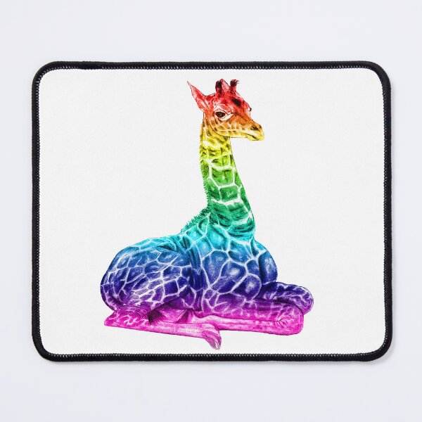 Item preview, Lying giraffe - rainbow colorized version 1 designed and sold by SylvieG18.