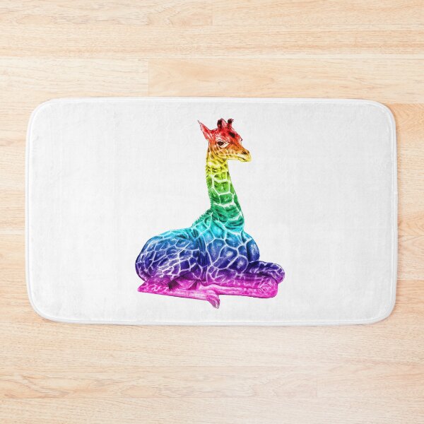 Item preview, Lying giraffe - rainbow colorized version 1 designed and sold by SylvieG18.