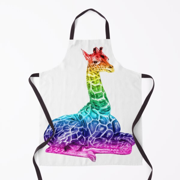 Item preview, Lying giraffe - rainbow colorized version 1 designed and sold by SylvieG18.