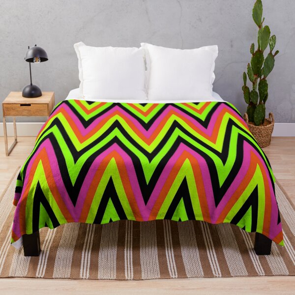 Item preview, Chevron Design In Green Lime Red Pink Zigzags designed and sold by taiche.