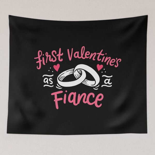 Item preview, First Valentines As A Fiance Clothing Gift Cute Engagement designed and sold by haselshirt.