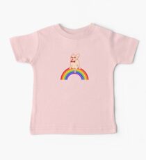 Frenchie celebrates Gay Pride Month on an LGBTQ rainbow Baby Tee