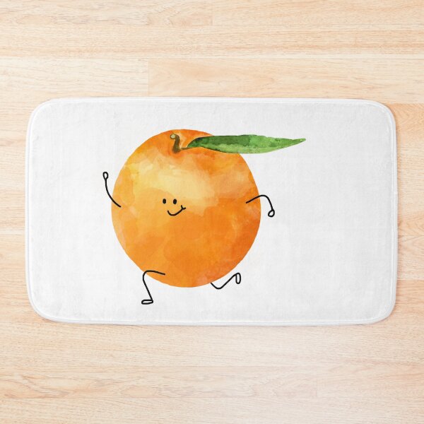 Item preview, Smiling orange png clipart, cute running fruit drawing on transparent background designed and sold by Adbor-Tb.