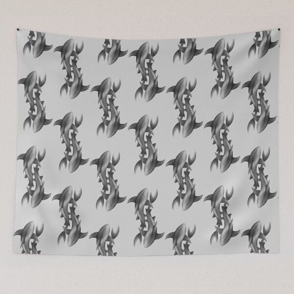 Item preview, two sharks close together designed and sold by octo-PS.
