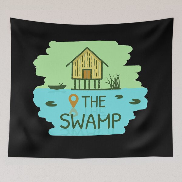 Item preview, The Swamp House Location | Black designed and sold by Teenker.