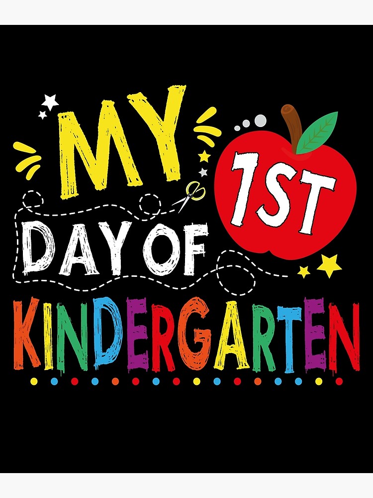 "My First Day of Kindergarten Teacher Kids Gift Ideas Kindergarten