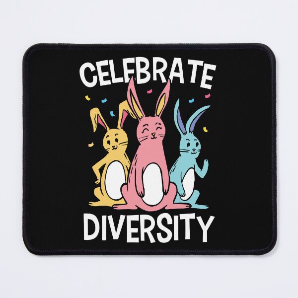 Item preview, Celebrate Diversity Rabbit Pet Lover Easter Bunny designed and sold by haselshirt.