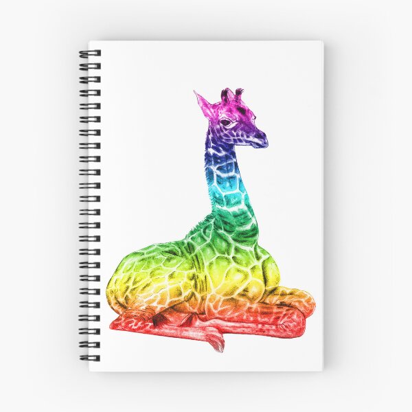 Item preview, Lying giraffe - rainbow colorized version 2 designed and sold by SylvieG18.