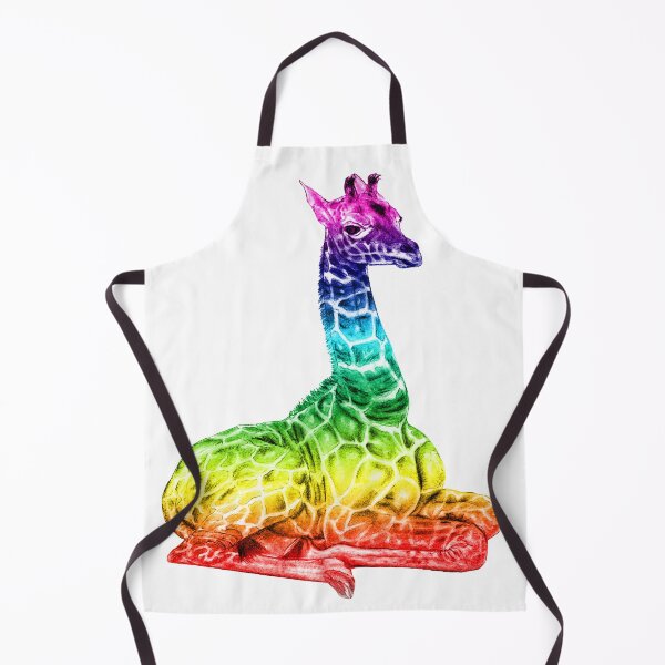 Item preview, Lying giraffe - rainbow colorized version 2 designed and sold by SylvieG18.
