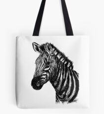 Zebra-Skizze Tote Bag