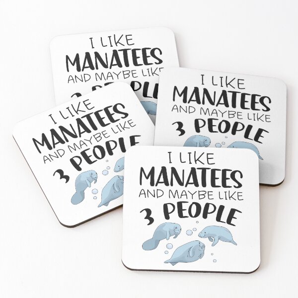 Item preview, I Like Manatees And Maybe 3 People designed and sold by SunsetGloww.