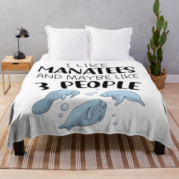 Item preview, I Like Manatees And Maybe 3 People designed and sold by SunsetGloww.