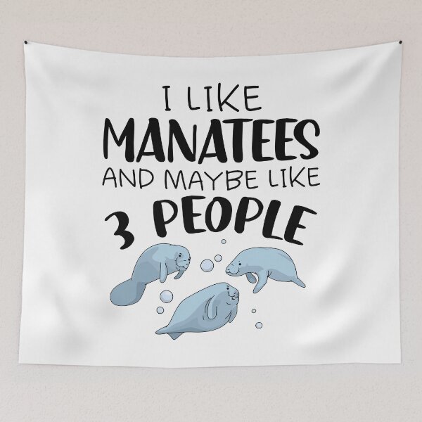 Item preview, I Like Manatees And Maybe 3 People designed and sold by SunsetGloww.