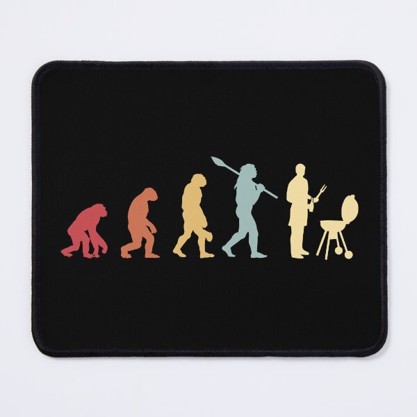 Item preview, BBQ Grilling Funny Human Evolution To Grill Retro Style  designed and sold by Mansn.