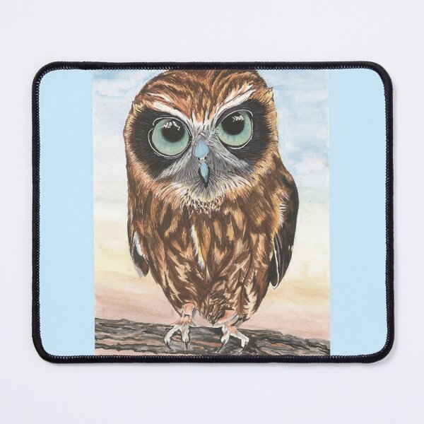 Item preview, Widget the Boobook Owl designed and sold by wonkiekneeart.