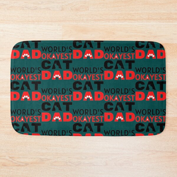 Item preview, World_s Okayest Cat Dad  Funny Cat Dad Sarcastic Quotes          designed and sold by Markaylach.