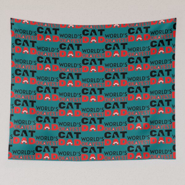 Item preview, World_s Okayest Cat Dad  Funny Cat Dad Sarcastic Quotes          designed and sold by Markaylach.