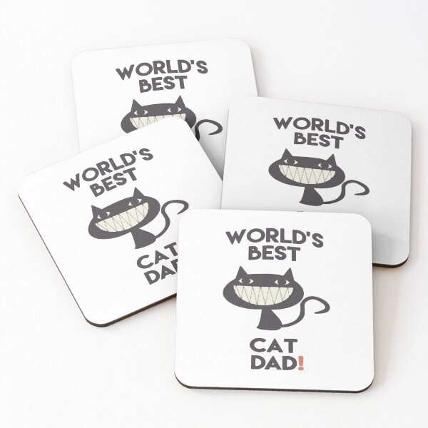 Item preview, Funny Cat Dad Quotes - World's Best Cat Dad designed and sold by Viktor Kabbach.
